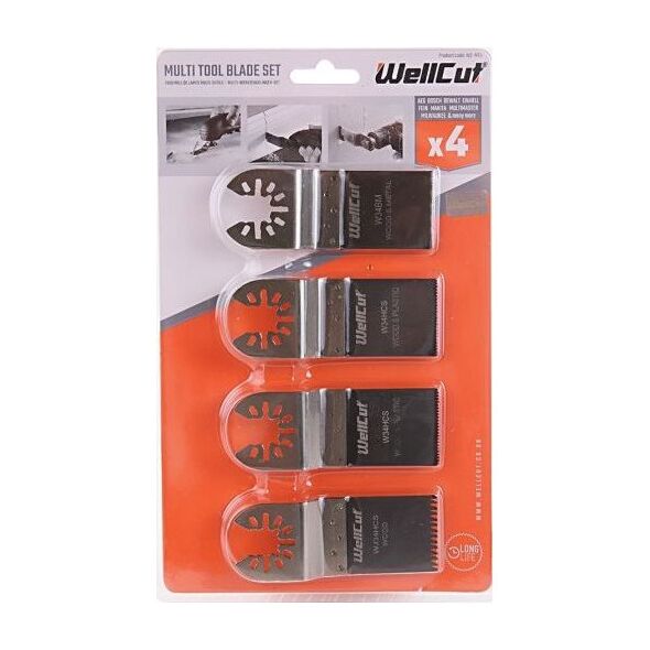 Bosch OMT SAW LADE 34mm ΣΕΤ 4τμχ WC-M14 MULTI TOOL WELLCUT 11259372 5060279871379