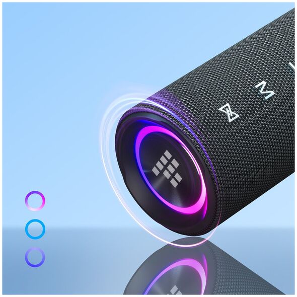 Głośnik przenośny Bluetooth Mirtune C2 24W + kable USB-C AUX - czarny Głośnik przenośny Bluetooth Mirtune C2 24W + kable USB-C AUX - czarny