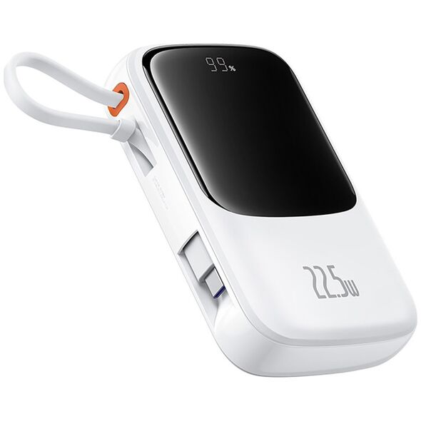 Power bank 10000mAh Qpow Pro+ 22.5W USB-C - biały Power bank 10000mAh Qpow Pro+ 22.5W USB-C - biały