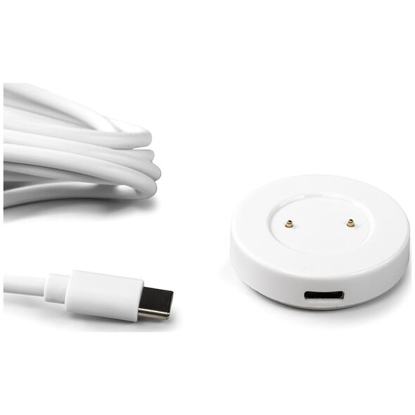 Ładowarka indukcyjna do smartwatchy Huawei magnetyczna USB-A 1m - biała Ładowarka indukcyjna do smartwatchy Huawei magnetyczna USB-A 1m - biała
