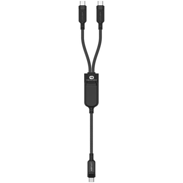 2w1 Kabel przewód podwójny USB-C - 2x USB-C 100W 480Mb/s - czarny 2w1 Kabel przewód podwójny USB-C - 2x USB-C 100W 480Mb/s - czarny