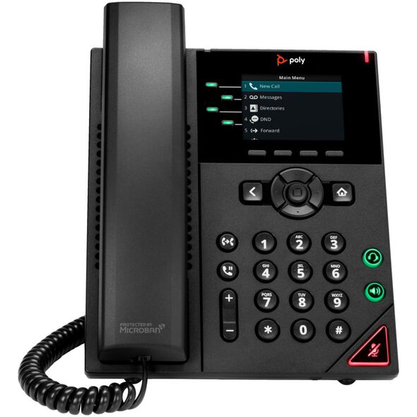 Telefon HP HP Poly VVX 250 4-Line IP Phone and PoE-enabled-WW