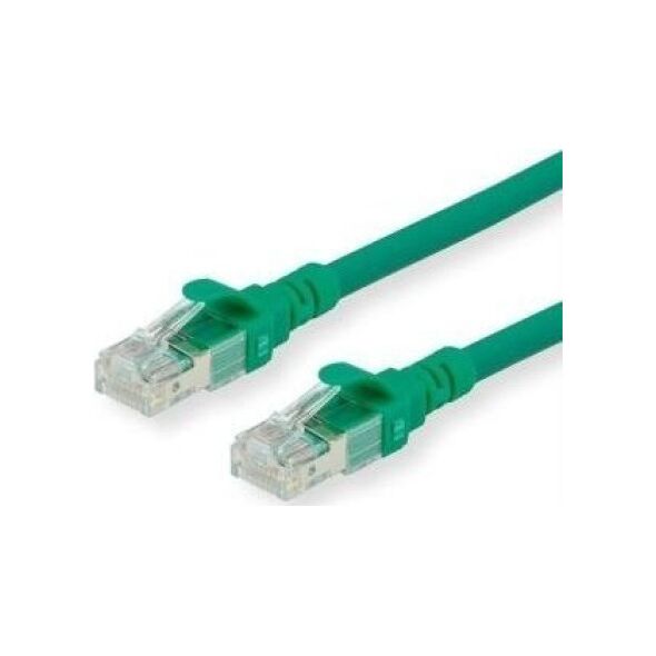 Roline ROLINE - Patch- Cable - RJ- 45 (M) to RJ- 45 (M) - 2 m - UTP - CAT 6 - halogen free, shaped, stranded - green (21.15.2532)