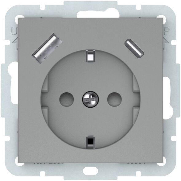 Χάρι Πότερ SOCKET+USB-A+C ΓΚΡΙ RP16-002-22/A+C QR 13765286 4779101004458