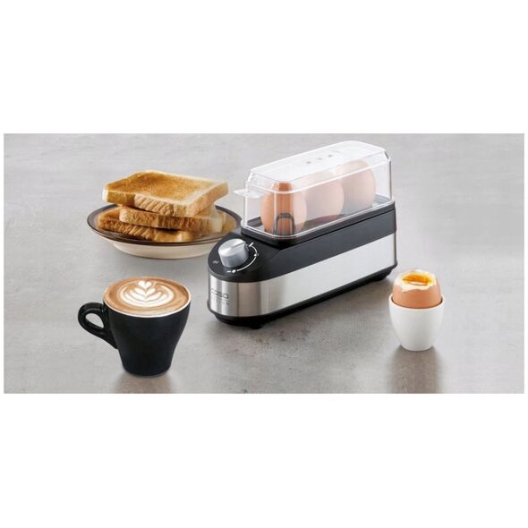 Jajowar Caso Caso | Egg Cooker | E3 | Juodas/Stainless Steel | 210 W