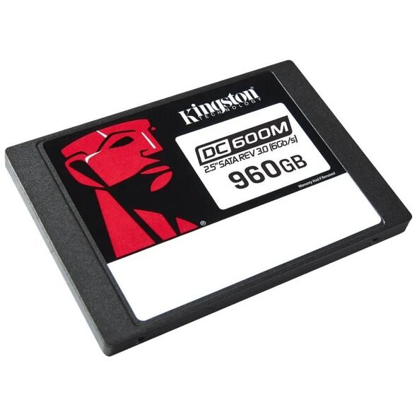 KINGSTON 960GB DC600M 2.5" SATA3 mixed-use data center SSD for enterprise servers and NAS (VMWare Ready)