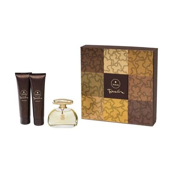 Tous Touch Set Tous: Touch, Eau De Toilette, Για γυναίκες, 100 ml + Touch, Θρεπτικό, Γαλάκτωμα σώματος, 100 ml + Touch, Ενυδατικό, Αφρόλουτρο, 100 ml για γυναίκες 13077021 8436550501957