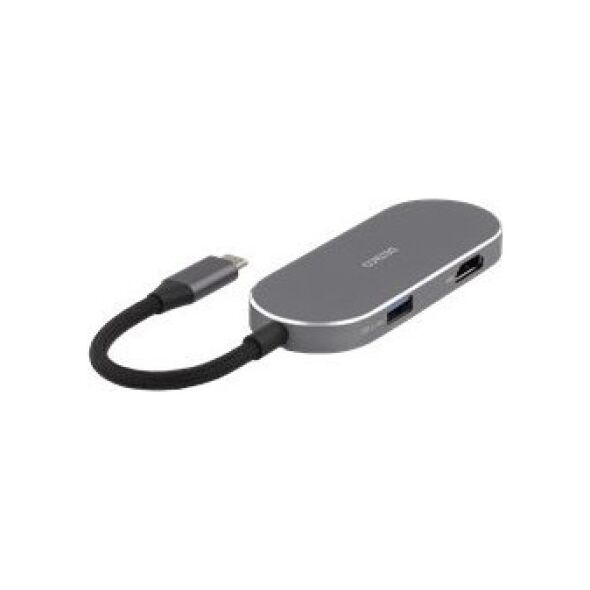 USB HUB Deltaco USB-C jungčių stotelė DELTACO, 1x HDMI/RJ45/SD/mSD, 3x USB-A / USBC-HDMI26 / 1902421 13457079 7333048060617