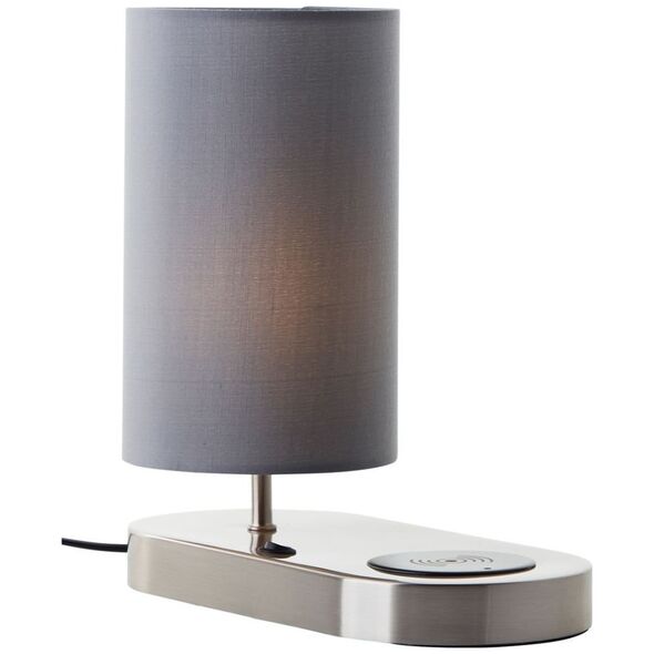 Table lamp BRILLIANT CLARIE TL1, 1xE14, 40W, phone charging function, 26x12x20cm
