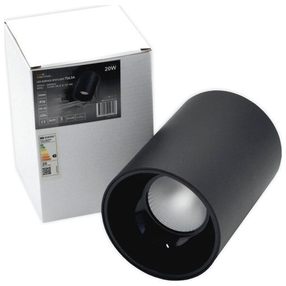 Lampa sufitowa Tope LUMINAIRE LED 20W 1800LM 3000K BLACK