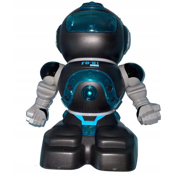 Robot czarny sterowany zegarkiem