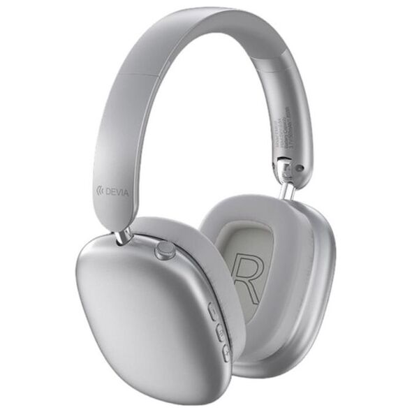 Ασύρματα Ακουστικά Κεφαλής Devia ANC EM035 EarBass Pro2 Ασημί 6942297121843 6942297121843 έως και 12 άτοκες δόσεις