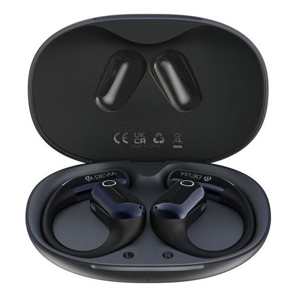 True Wireless Ακουστικά Bluetooth Devia OWS EM403 Ultra1 Open Μαύρο 6942297112285 6942297112285 έως και 12 άτοκες δόσεις