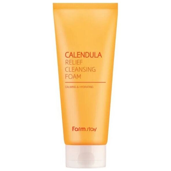 FarmStay Calendula Relief Cleansing Foam oczyszczająca pianka do twarzy 180ml