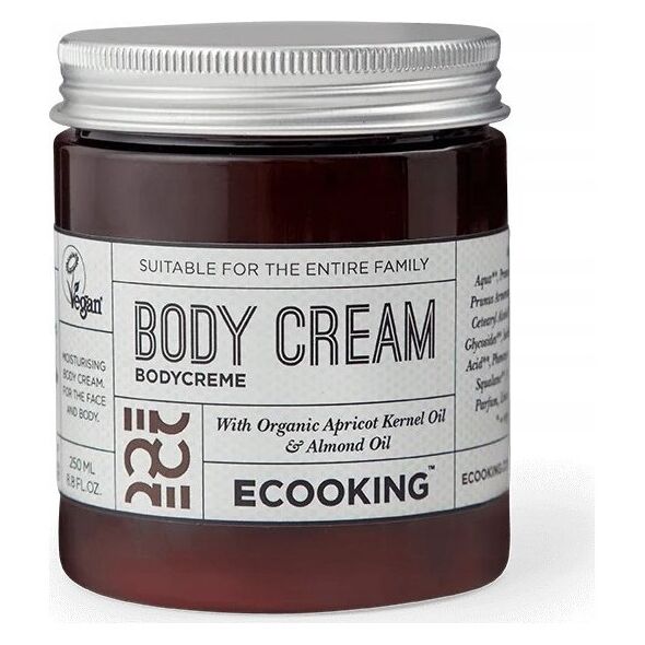 Ecooking, BodyCreme, Almond Oil, Moisturizing, Body Cream, 250 ml For Women