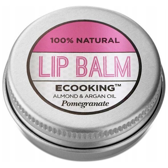 Ecooking, Ecooking, Organic Argan Oil, Hydrating, Lip Balm, Pomegranate, 15 ml For Women