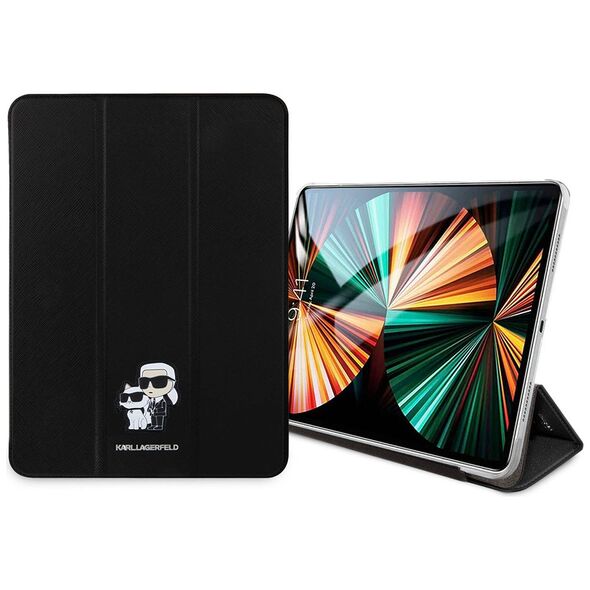 Karl Lagerfeld KLFC13PM24SAKCK iPad Pro   13" 2024 Book Cover czarny/black Saffiano Magnetic Karl &Choupette