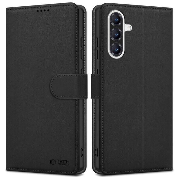 Case OPPO A56 5G Tech-Protect Wallet Matte black 5906302361120