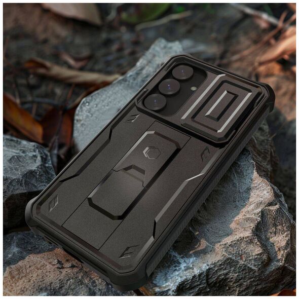 Case SAMSUNG GALAXY S25 Tech-Protect Kevlar Cam+ black 5906302321728
