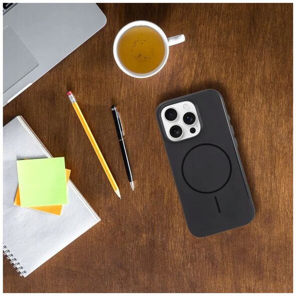 Premium Glossy Mag Cover kompatybilny z MagSafe i Camera Control button pasuje do IPHONE 16 PLUS czarny