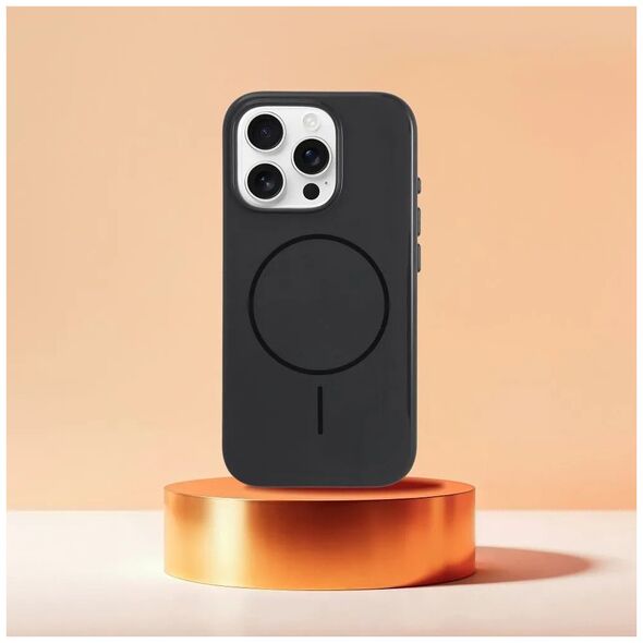 Premium Glossy Mag Cover kompatybilny z MagSafe i Camera Control button pasuje do IPHONE 16 czarny