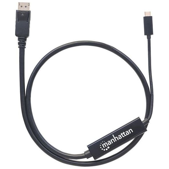 Kabel USB Manhattan USB-C - DisplayPort 1 m Czarny (152471)