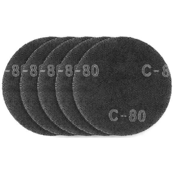 Graphite Siatka ścierna do gipsu na rzep 180 mm, K80, 5szt do szlifierki 59G263
