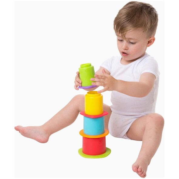 Playgro PLAYGRO bath toy Chewy Stack and Nest Cups, 187253