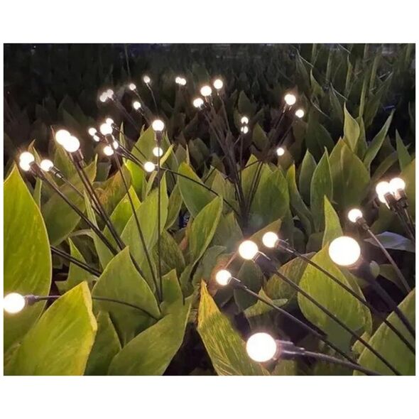 Saska Garden LAMPA SOLARNA TAŃCZĄCE NA WIETRZE KULECZKI BIAŁE 6 LED 72CM