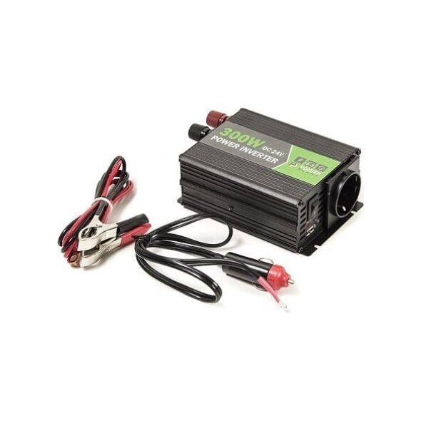 Zasilacz do laptopa Extra Digital Įtampos keitiklis 24V-220V, 300W