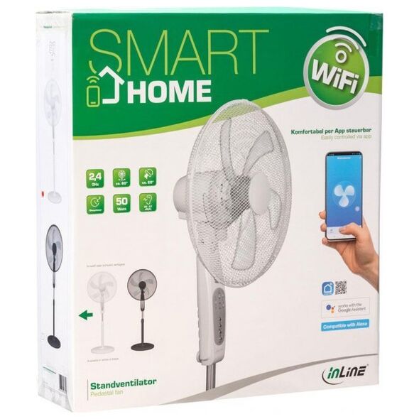 Ανεμιστήρας InLine InLine® SmartHome Pedestal, μαύρος 14073756 4043718287758