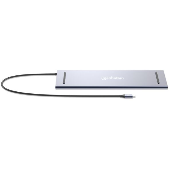 Adapter AV Manhattan MANHATTAN Dockingstation 12-in-1 4K 1xHDMI 2xDP 3xUSB-A