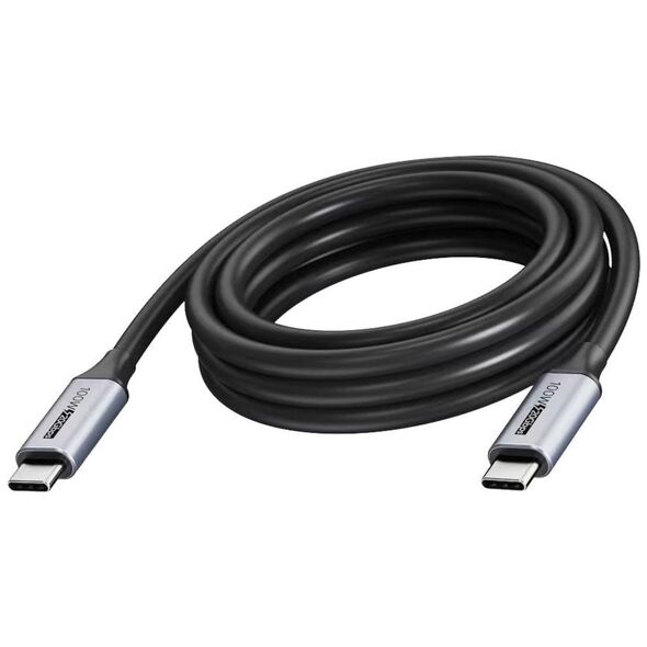 VISION Professionelles Installationskabel USB-C - LEBENSLANGE GARANTIE - USB 3.2 20 Gbps - Koaxialkabelkonstruktion - Maximale Auflosung 4K 60 Hz - Unterstutzt Ladestrom von 3A - USB-C 3.2 (M) zu USB-C 3.2 (M) - Aussendurchmesser 4,5 mm - 22+30 AWG -