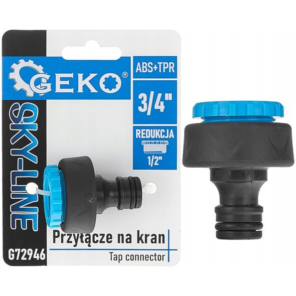 Przyłącze na kran 3/4" z redukcją 1/2" SKY-LINE (240)