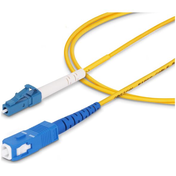 StarTech SPSMLCSC-OS2-5M kabel InfiniBand / światłowodowy LC SC Żółty