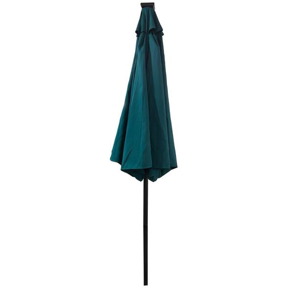 PARASOL OGRODOWY Z OŚWIETLENIEM ŻARÓWKI LED 270CM TURKUSOWY