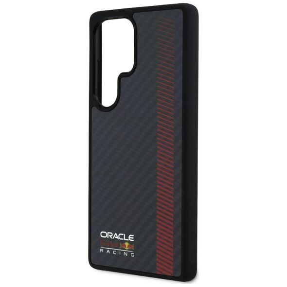 Red Bull Real Carbon Fiber Powerbar MagSafe Case for Samsung Galaxy S25 Ultra Black