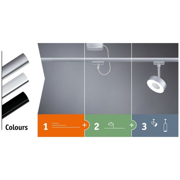 Paulmann URail Socket max. 20W E27 230V Chrom