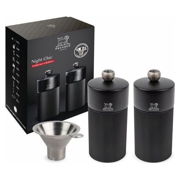 Młynek do przypraw Peugeot NIGHT CHIC Zestaw młynków Line 12 cm