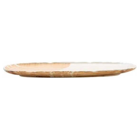 Verlo SAMTO Talerz owalny 35x15 cm kremowy