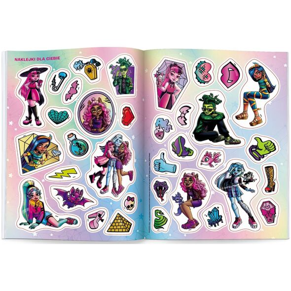Ameet Książeczka Monster High. 100 brokatowych naklejek NB-1501