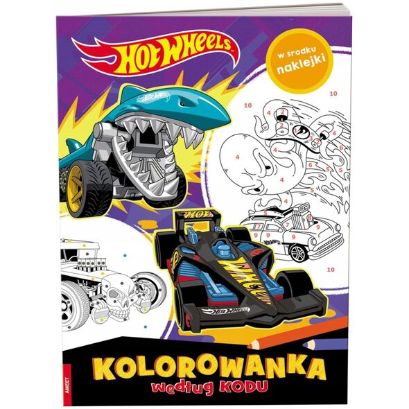 Ameet Kolorowanka według kodu. Hot Wheels KKO-1601