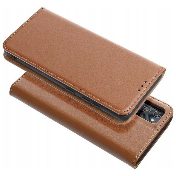 OEM Kabura SMART PRO Book skórzana do IPHONE 16 brązowy