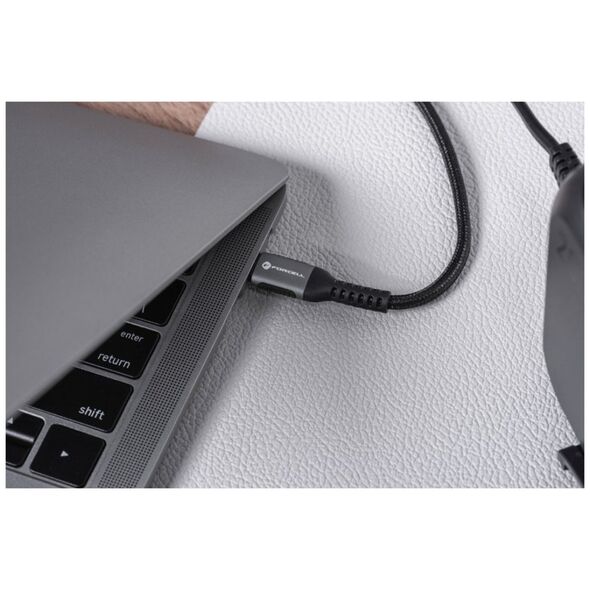 FORCELL F-ENERGY C260 kabel Typ C do Typ C QC4.0 PD 5A 100W Cafule 3 m czarny