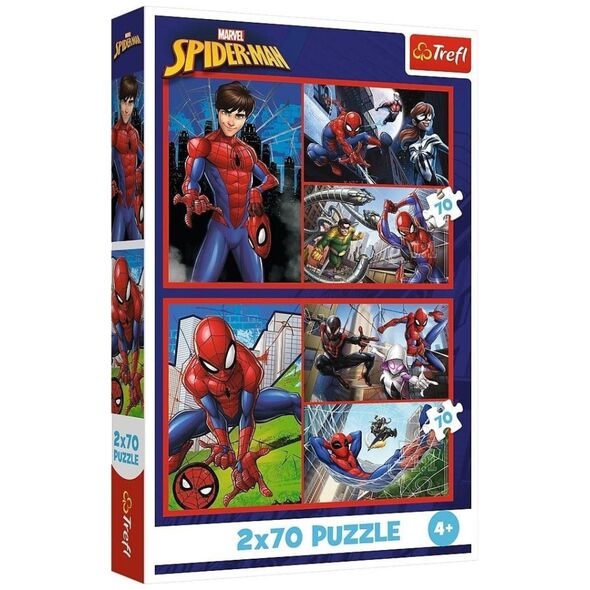 PUZZLE 2x70 Pajęcze historie / Marvel 34443