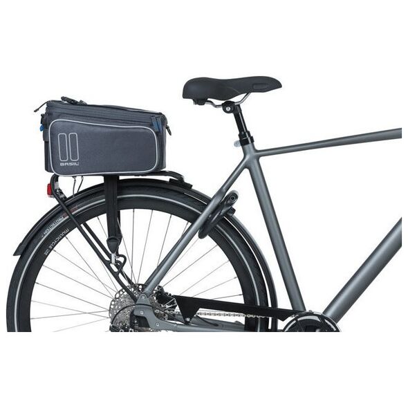 Basil Torba na bagażnik BASIL SPORT DESIGN TRUNKBAG MIK 7-15L, MIK System (ready to go) wodoodporna graphite (NEW 2024)