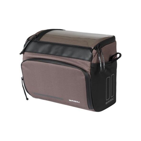 Torba na kierownicę BASIL MOVE HANDLEBAR BAG, KF z adapterem do mocowania, 7-8L, wodoodporna, Brown (NEW 2025)