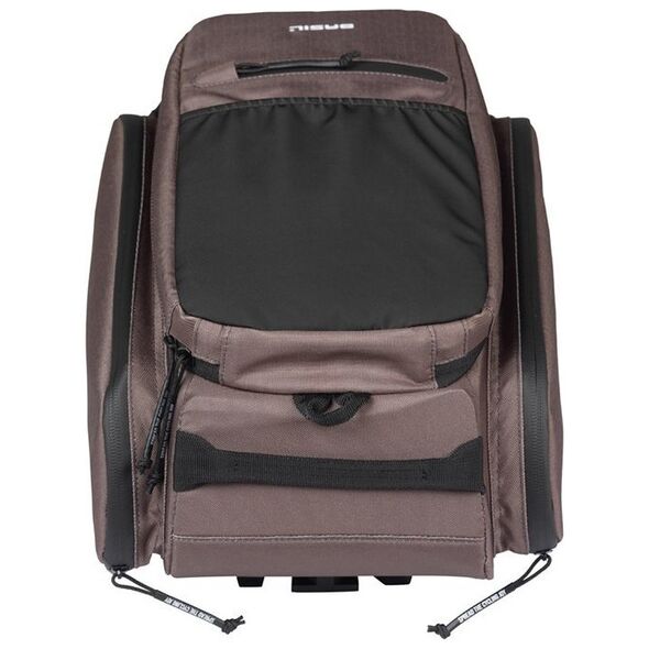 Torba na bagażnik BASIL MOV TRUNK BAG, MIK z adapterem do mocowania, 10-26L, Wodoodporna, Brown (NEW 2025)