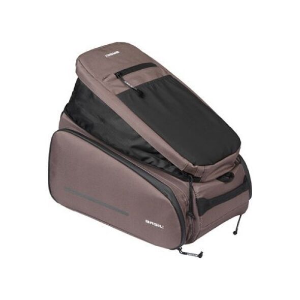 Torba na bagażnik BASIL MOV TRUNK BAG, MIK z adapterem do mocowania, 10-26L, Wodoodporna, Brown (NEW 2025)
