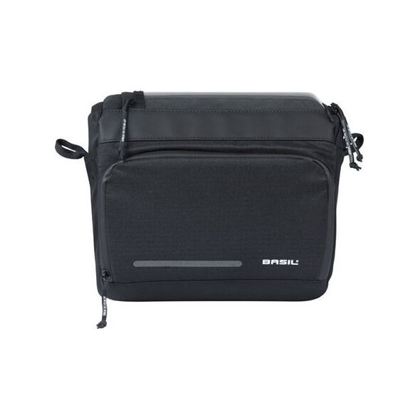 Torba na kierownicę BASIL MOVE HANDLEBAR BAG, KF z adapterem do mocowania, 7-8L, wodoodporna, Czarna (NEW 2025)